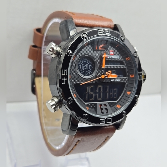 Naviforce NF9134M Mens Watch Digital Analog New Battery Sport Military Style - Picture 3 of 14